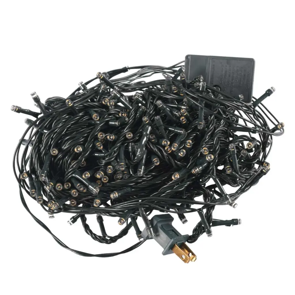 LUCES NAVIDEÑAS LED BLANCA 18MTS 360L. CONECTOR SENCILLO GLD-360W/032124