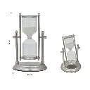 RELOJ DE ARENA PLATEADO METAL/VIDRIO REF:ES28280 11X19CM