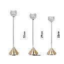 CANDELABRO VIDRIO/METAL  SETX3 REF:ES27826 