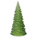 ARBOL DE NAVIDAD DE VIDRIO C/LUZ LED A PILAS REF:ES27851 12X26CM