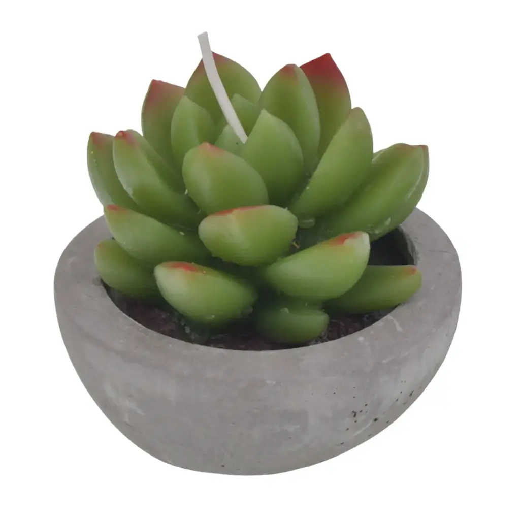 VELA DECORATIVA 6 COLORES REF:ES27701 7.5X8.5CM  