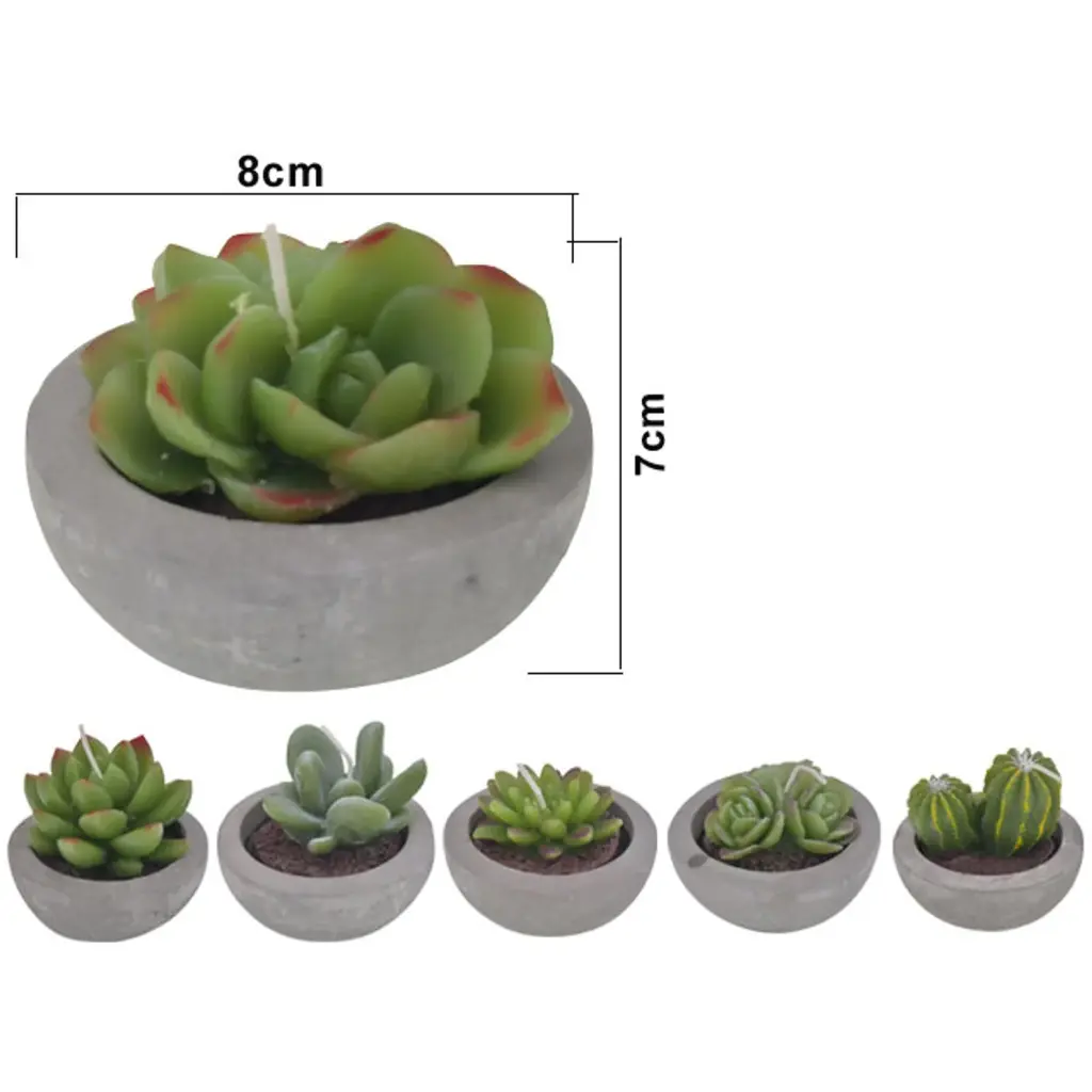 VELA DECORATIVA CACTUS REF:ES28013 8X7CM   
