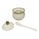 AZUCARERO DE PORCELANA CON CUCHARA