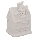 CASA DE PORCELANA CON LUZ LED REF:LP007 9X8X13CM