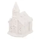 CASA DE PORCELANA CON LUZ LED REF:LP007 9X8X13CM