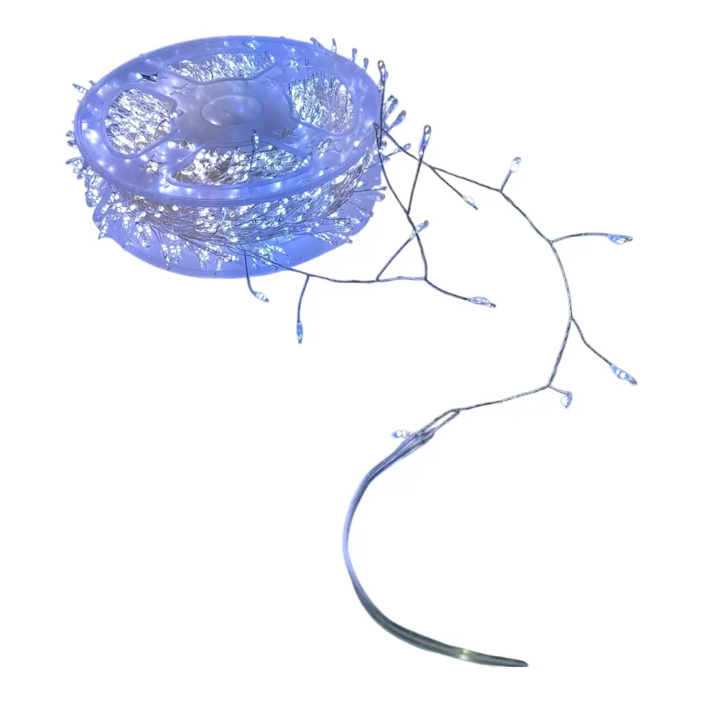 LUZ LED 24M X 800L MICRO LED NEUTRA C/CONTROL REMOTO EN ROLLO CONECTOR USB