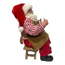 NOEL PINTOR EN BANCO 12X13X20CM