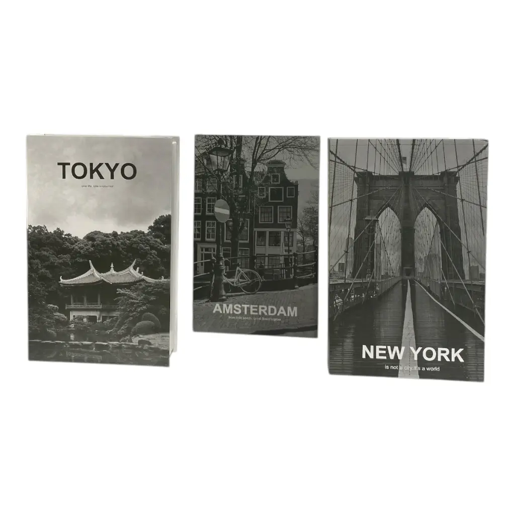 SET DE LIBROS DECORATIVOS 17.5X27X5.5CM