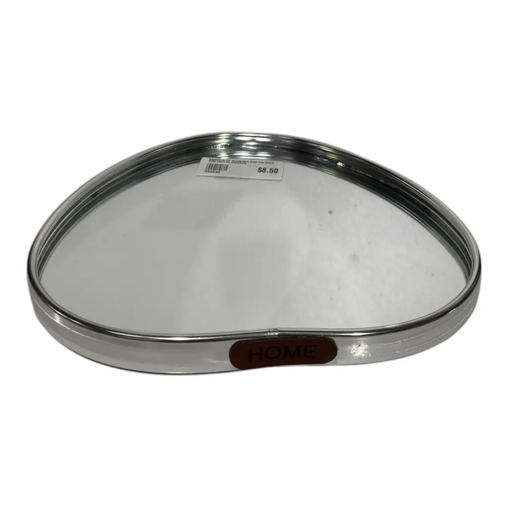BANDEJA DE ALUMINIO DOS COLORES CON ESPEJO 20X20CM