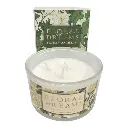 VELA PERFUMADA SURT 4 CON CANDELABRO DE VIDRIO 10X6CM C/U