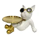 PERRO POLIRESINA CON CHAROL 30X18X24CM COLORES SURTIDOS