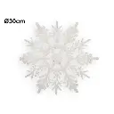 COLGANTE NAVIDEÑO COPO DE NIEVE REF:D11-21CT016 Ø30CM 