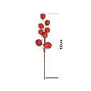 RAMA NAVIDEÑA DE BOLITAS ROJAS DISCO REF:ES26515 52CM