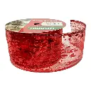 CINTA NAVIDEÑA 10YDS 7CM ROJA