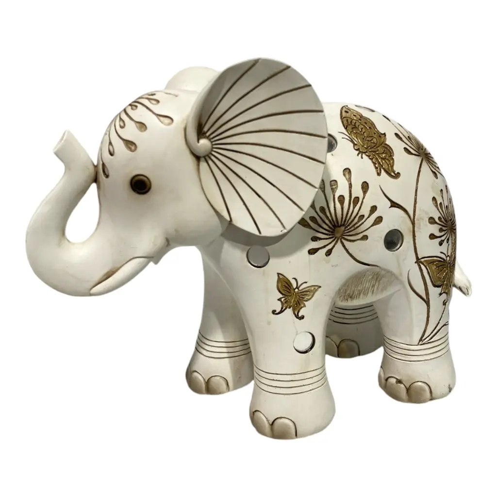 ELEFANTE POLIRESINA MOCCA 26X13X22CM