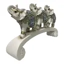 ELEFANTE CELESTE/BLANCO 23.5X4.5X15CM