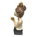 ADORNO FIGURA DE MUJER POLIRESINA 12X15X38CM 
