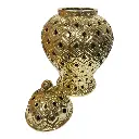 TIBOR DORADO DE PORCELANA 18X31CM