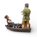 ALDEANOS PESCADORES EN BOTE 16CM