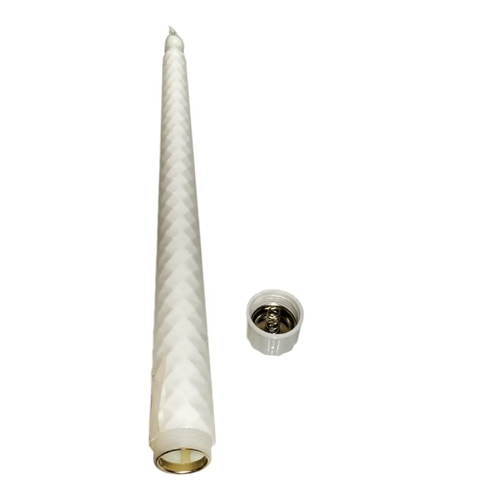 VELA LED LARGA A PILAS 2X27CM C/U  