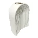 FLORERO DE CERAMICA BLANCO 16.5X8X25.5CM