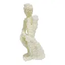 FIGURA DECOR POLIRESINA BLANCA 21X13X17CM