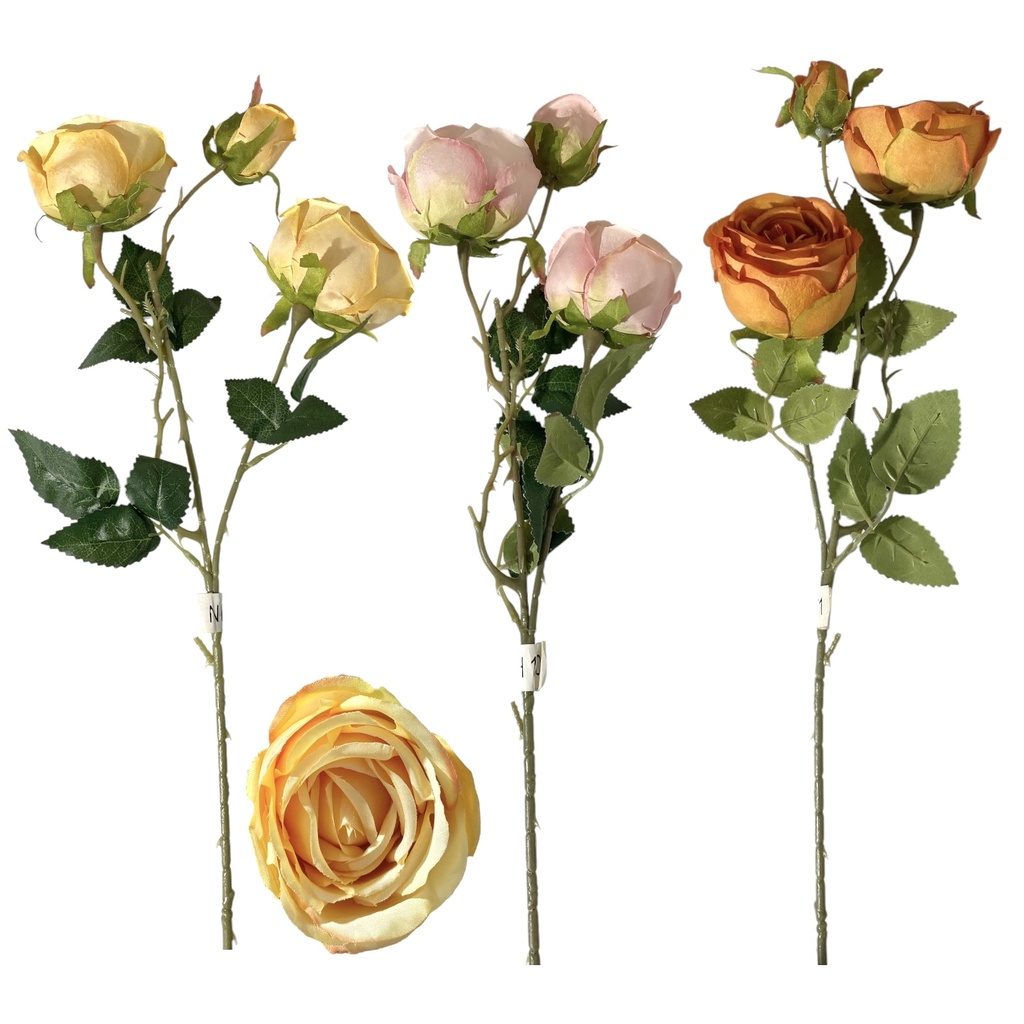 ROSAS 3 BOTONES 9X63CM