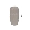 FLORERO DE CERAMICA GRIS REF:HM0893 13X25CM