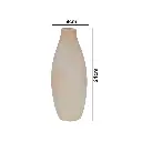 FLORERO DE CERAMICA BEIGE REF:HM0891 9X24CM