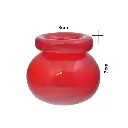 FLORERO DE CERAMICA BEIGE REF:HM0891 9X24CM