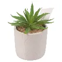 SUCULENTA ARTF. EN MACETA CERAMICA REF:ES22770 8X13CM 