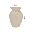 FLORERO DE CERAMICA BEIGE REF:HM0891 9X24CM