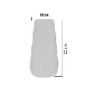 FLORERO DE CERAMICA BLANCO ROMBOS REF:HM0889 12X21CM