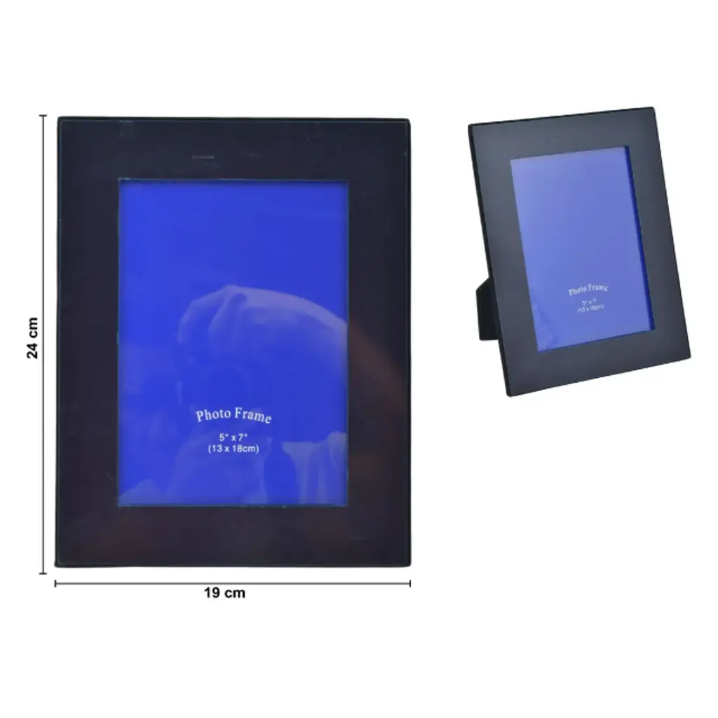 PORTA RETRATO NEGRO METALICO REF:ES28351 5"X7" 13X18CM      