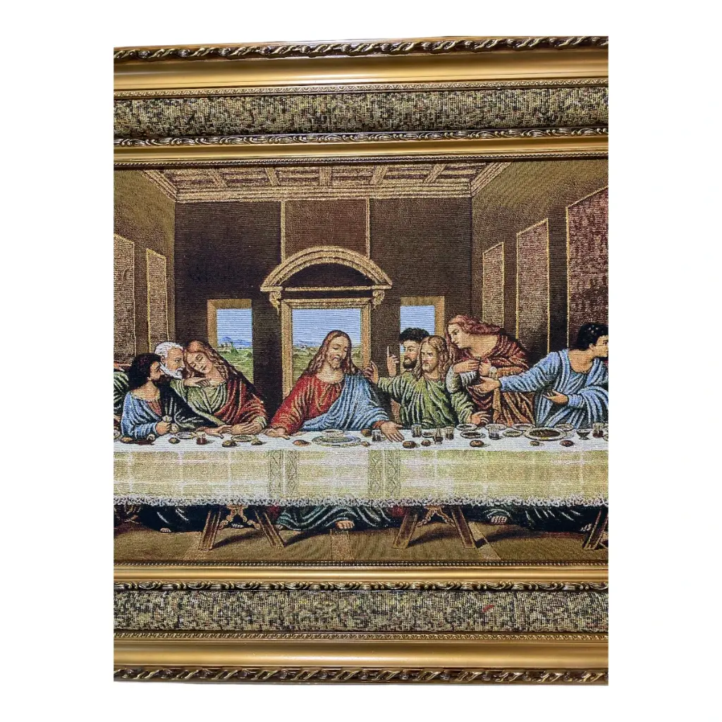 CUADRO ULTIMA CENA CON GOBELINO 60X100 CM