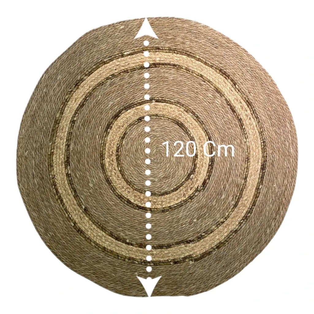 ALFOMBRA TEJIDA RUSTICA DIAMETRO 150CM