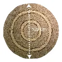 ALFOMBRA TEJIDA RUSTICA DIAMETRO 150CM