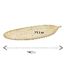 BANDEJA DE MADERA HOJA 59X21CM
