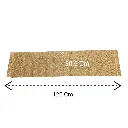 CAMINO DE MESA CAQUI TEJIDO RUSTICO 120X30.5CM