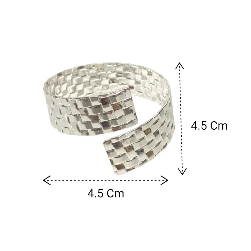 AROS DE SERVILLETA LIBELULA SETX6 PZS. DORADOS CROMADOS METALICOS 5X5CM