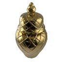 ANFORA C/ TAPA DORADO 16*16*28.5CM
