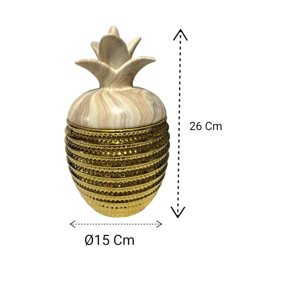 URNA EN FORMA DE PERA DE PORCELANA 16X26CM