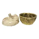 URNA EN FORMA DE PERA DE PORCELANA 16X26CM