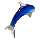 DELFIN DE VIDRIO TIPO MURANO 25X11X14CM