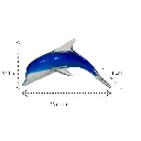 DELFIN DE VIDRIO TIPO MURANO 25X11X14CM