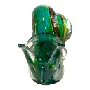 CARACOL DE VIDRIO TIPO MURANO 13X7X9CM
