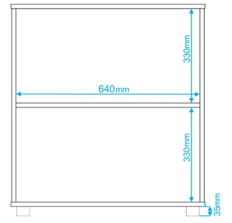 ARMARIO CAFÉ/BLANCO 67.5X74X29.5CM