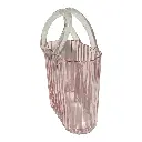 FLORERO CARTERA DE VIDRIO 18X12X28CM