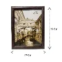 PORTA RETRATO CAFE MADERADO 6X8", 15X20CM