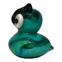 BUHO DE VIDRIO TIPO MURANO 9X11X12CM